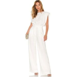 NONCHALANT Josie Padded Shoulder Jumpsuit